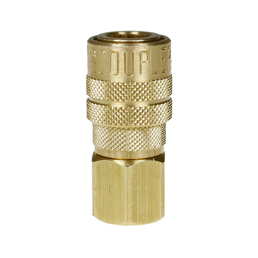  Milton M Style Coupler 3/8" Female NPT Brass Body Buna-N Seal 300 PSI Max 718(3 8 Fnpt M Style Coupler Brass Milton 718)