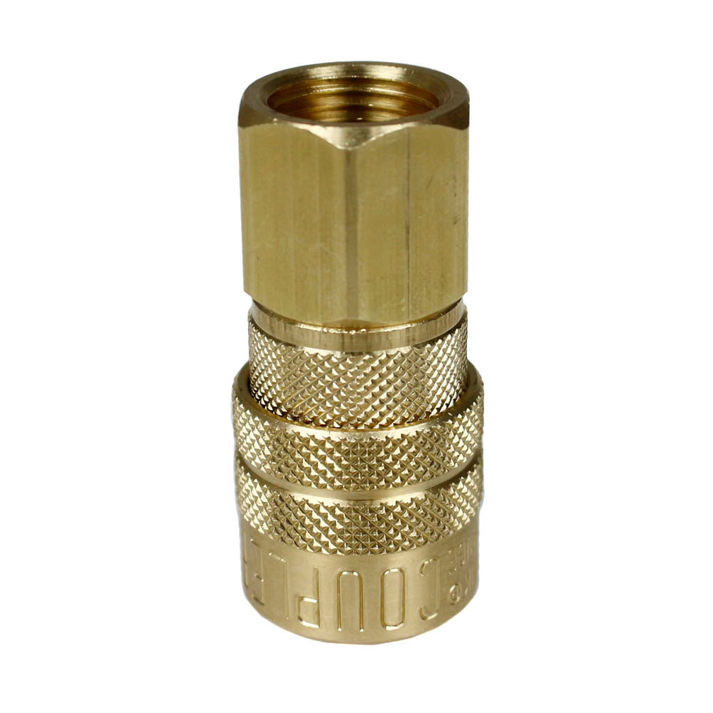  Milton M Style Coupler 3/8" Female NPT Brass Body Buna-N Seal 300 PSI Max 718(3 8 Fnpt M Style Coupler Brass Milton 718)