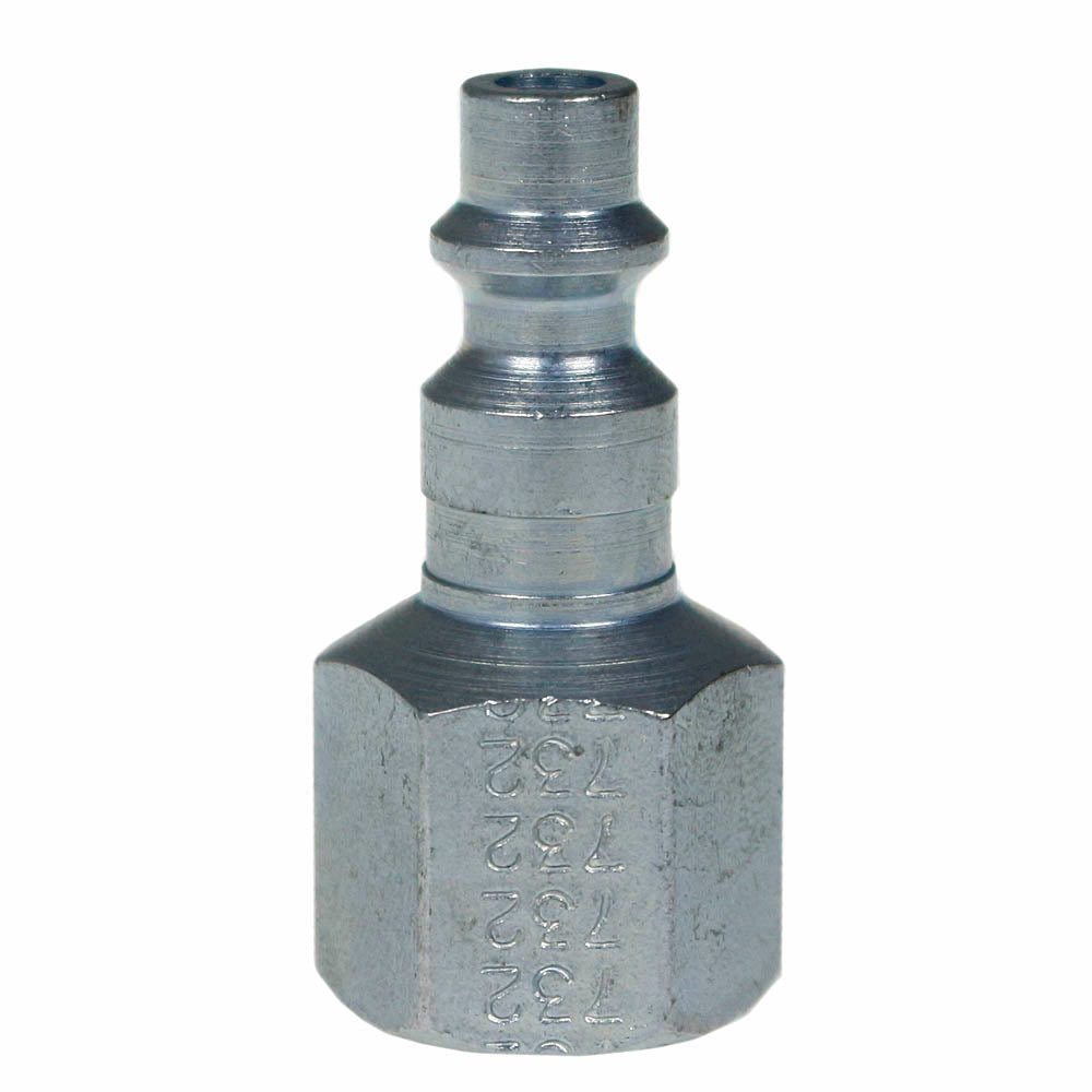  Milton 3/8" FNPT M-Style Plug Hardened Steel 300 PSI Max Pressure 40 SCFM 732(3 8 Fnpt M Style Plug Hardened Steel 300 Psi Max Pressure 40 Scfm Milton 732)