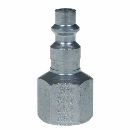  Milton 3/8" FNPT M-Style Plug Hardened Steel 300 PSI Max Pressure 40 SCFM 732(3 8 Fnpt M Style Plug Hardened Steel 300 Psi Max Pressure 40 Scfm Milton 732)