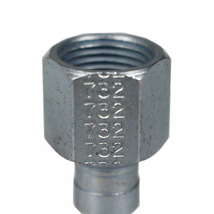  Milton 3/8" FNPT M-Style Plug Hardened Steel 300 PSI Max Pressure 40 SCFM 732(3 8 Fnpt M Style Plug Hardened Steel 300 Psi Max Pressure 40 Scfm Milton 732)