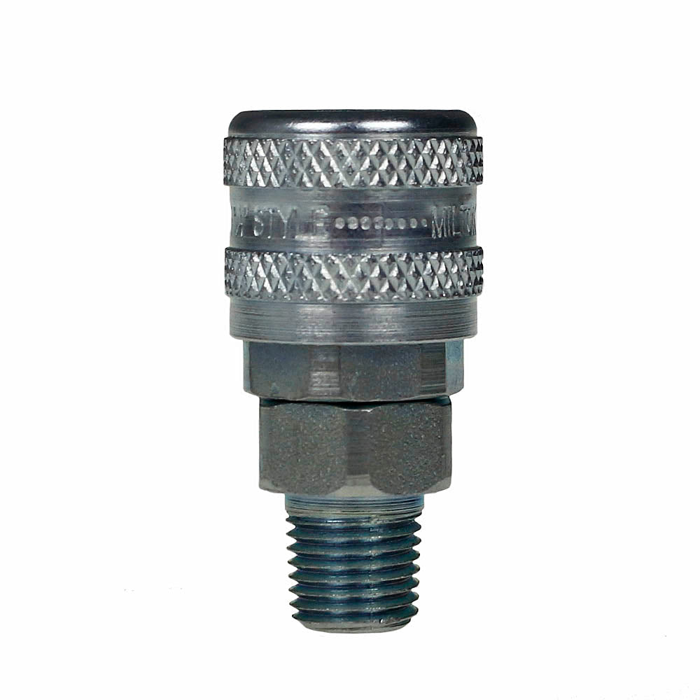  Milton 1/4" FNPT Female Push Type Coupler For A-Body Style Plugs 300 PSI Max 775(1 4 Mnpt Male A Style Coupler Steel 34 Scfm Milton 776)