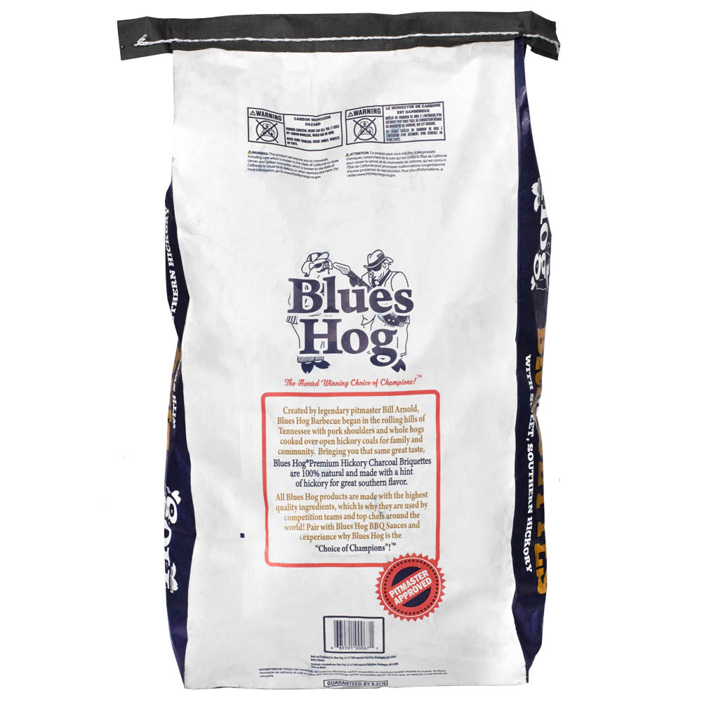  Blues Hog Premium Charcoal Briquettes Southern Hickory 100% Natural 15.4 Lb Bag(Blues Hog Premium Charcoal Briquettes Sweet Southern Hickory 100 Natural 15 4 Lbs)