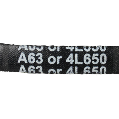  A63 4L650 V-Belt Replacement Industrial/Lawn Mower A-Section A63-Belt(A63 Or 4l650 Belt)