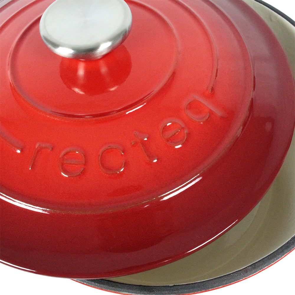  Recteq 4.2 QT Dutch Oven Enameled Cast Iron Ceramic Coated(Recteq Dutch Oven Small)