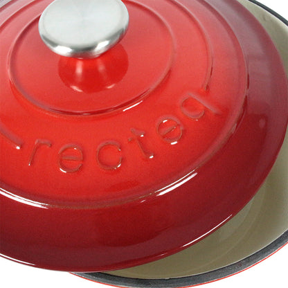  Recteq 4.2 QT Dutch Oven Enameled Cast Iron Ceramic Coated(Recteq Dutch Oven Small)