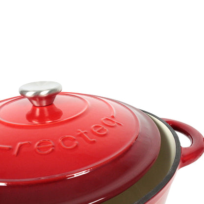  Recteq 6.8 QT Large Dutch Oven Enameled Cast Iron Ceramic Coated(Recteq Dutch Oven Large)