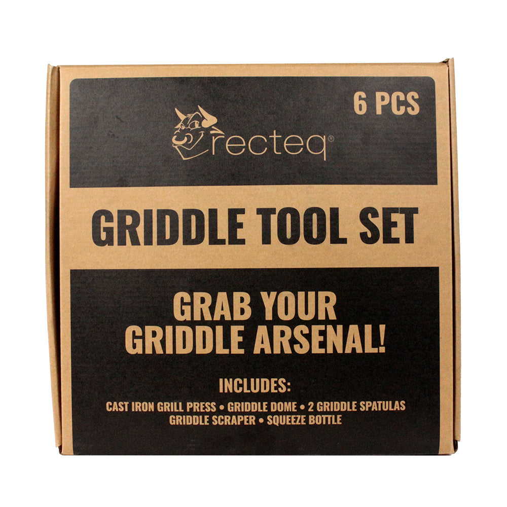  Recteq SmokeStone 600 Griddle Accessory Kit 6 Piece BBQ Tool Set Stainless Steel(Recteq Smokestone Accesory Kit)
