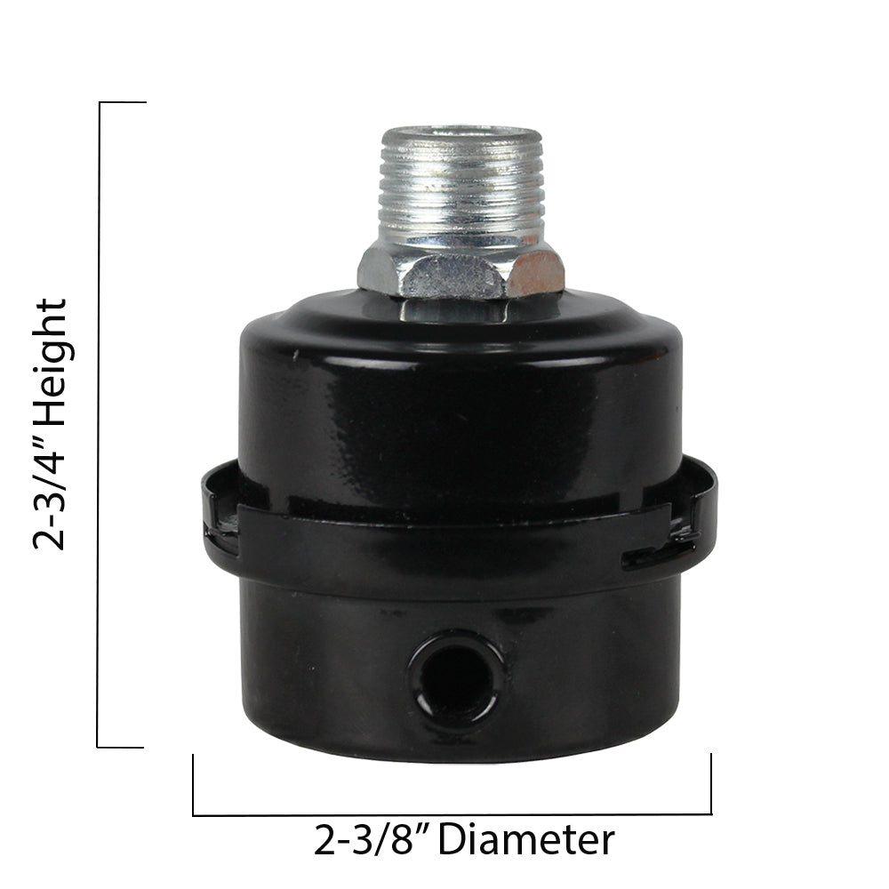  1/2" NPT Air Compressor Intake Filter Silencer Metal Housing And Element AF-04A(1 2 Npt Air Compressor Intake Filter Silencer Metal Housing And Element)