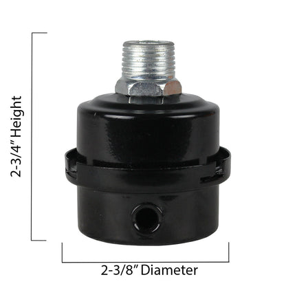  1/2" NPT Air Compressor Intake Filter Silencer Metal Housing And Element AF-04A(1 2 Npt Air Compressor Intake Filter Silencer Metal Housing And Element)