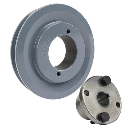  Masterdrive Cast Iron 4.5" Single Groove Pulley Belt A Section 4L With 3/4" Sheave Bushing AK46H(Cast Iron 4 5 Single Groove Belt A Section 4l Pulley W 3 4 Sheave Bushing)