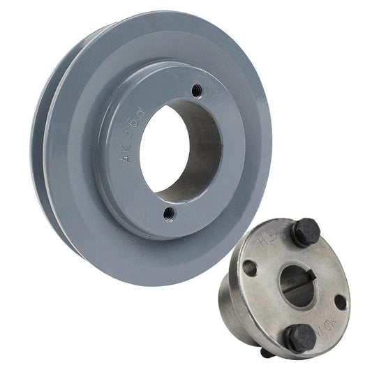  Masterdrive Cast Iron 4.5" Single Groove Pulley Belt A Section 4L With 3/4" Sheave Bushing AK46H(Cast Iron 4 5 Single Groove Belt A Section 4l Pulley W 3 4 Sheave Bushing)