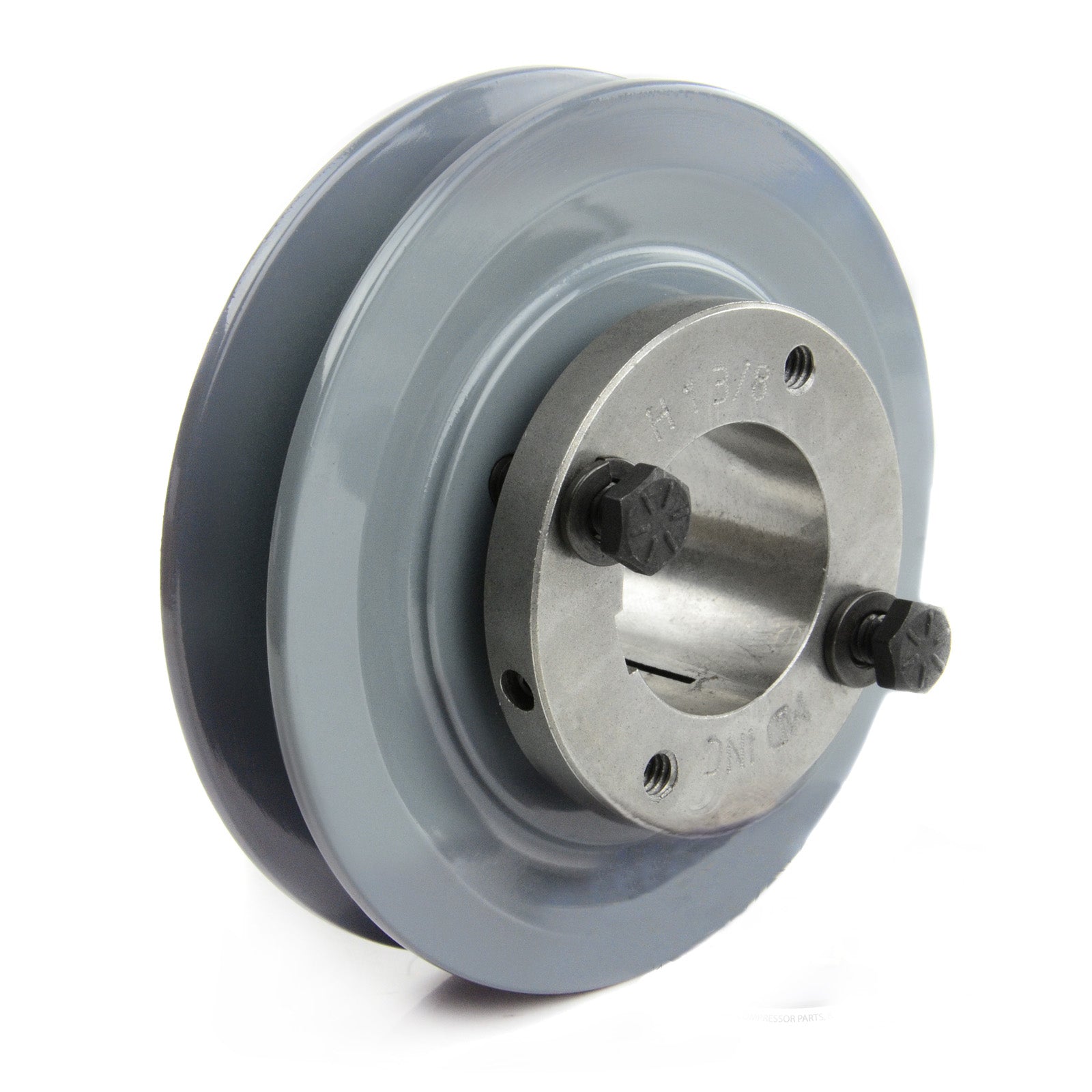  Cast Iron 4.75" Single Groove Belt A Section 4L Pulley W/ 1-3/8" Sheave Bushing(Cast Iron 4 75 Single Groove Belt A Section 4l Pulley W 1 3 8 Sheave Bushing)