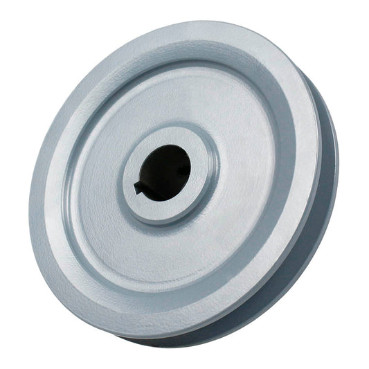  Cast Iron 4.95" Single Groove V Style A Belt 4L For 7/8" Shaft Pulley Sheave(4 95 Cast Iron 7 8 Shaft Pulley Sheave Single 1 Groove V Style A Belt 4l)
