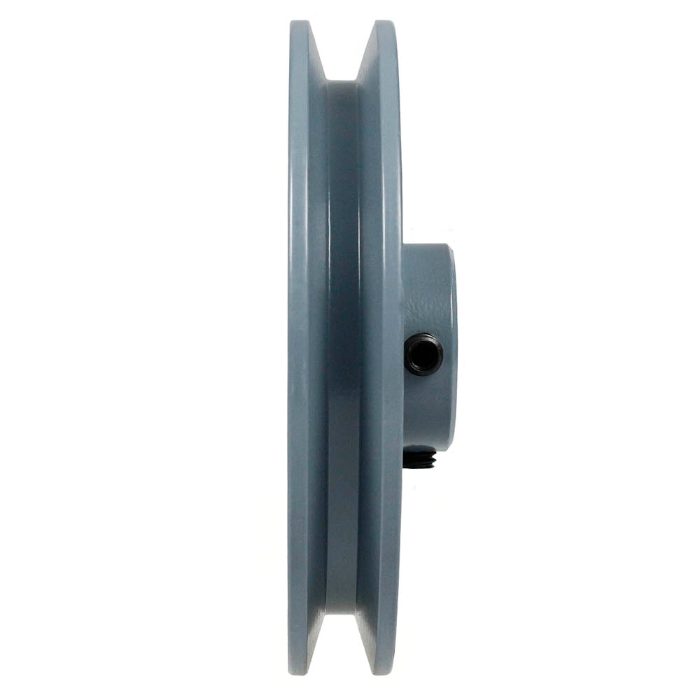  Cast Iron 4.95" Single Groove V Style A Belt 4L For 7/8" Shaft Pulley Sheave(4 95 Cast Iron 7 8 Shaft Pulley Sheave Single 1 Groove V Style A Belt 4l)