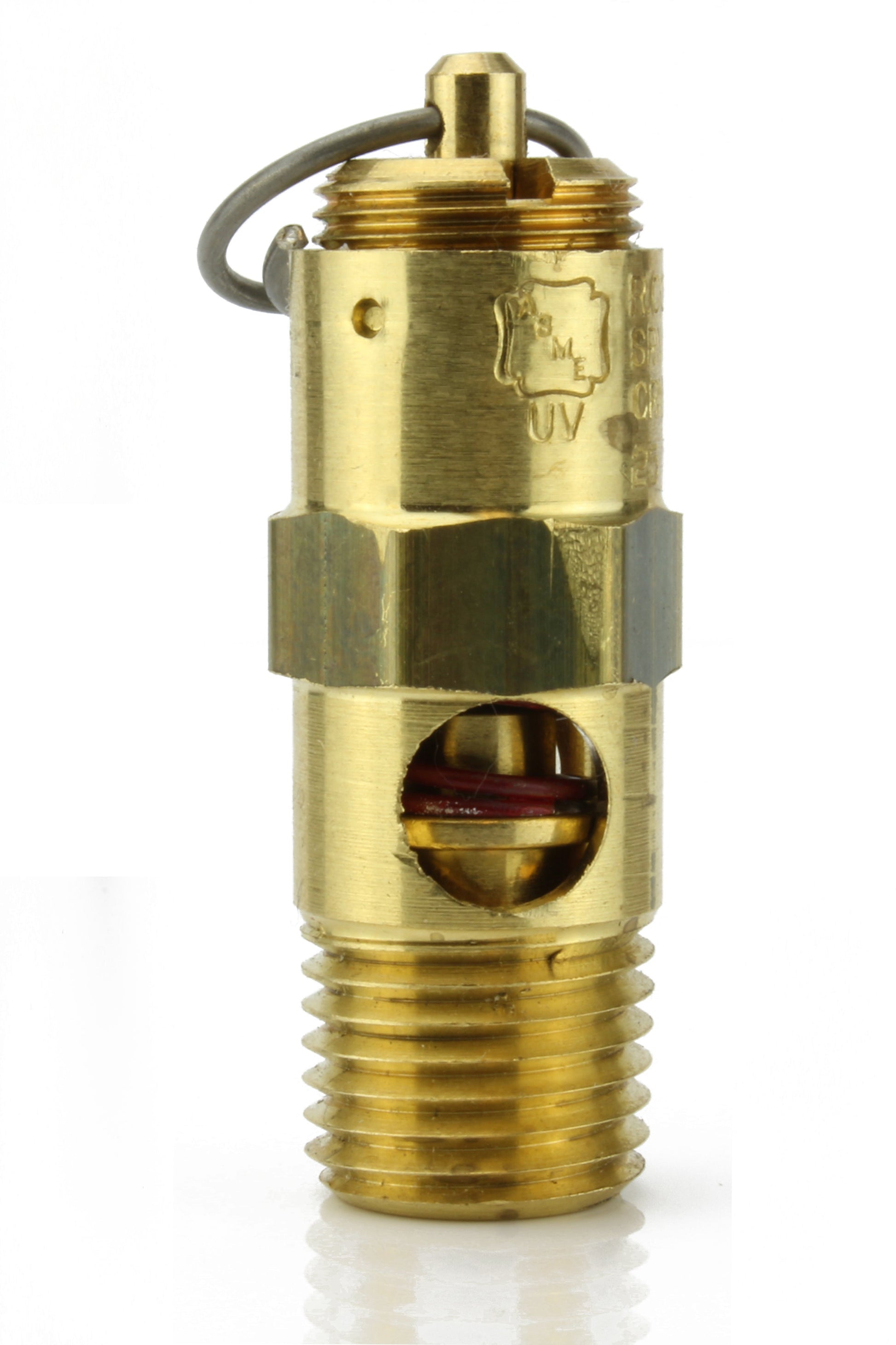  225 PSI 1/4" Male NPT Air Compressor Pressure Relief Safety Pop Off Valve Solid Brass(225 Psi 1 4 Male Npt Air Compressor Pressure Relief Safety Pop Off Valve Solid Brass)