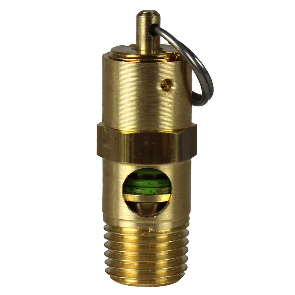  125 PSI 1/4" Male NPT Air Compressor Pressure Relief Safety Pop Off Valve Solid Brass(125 Psi 1 4 Male Npt Air Compressor Pressure Relief Safety Pop Off Valve Solid Brass)