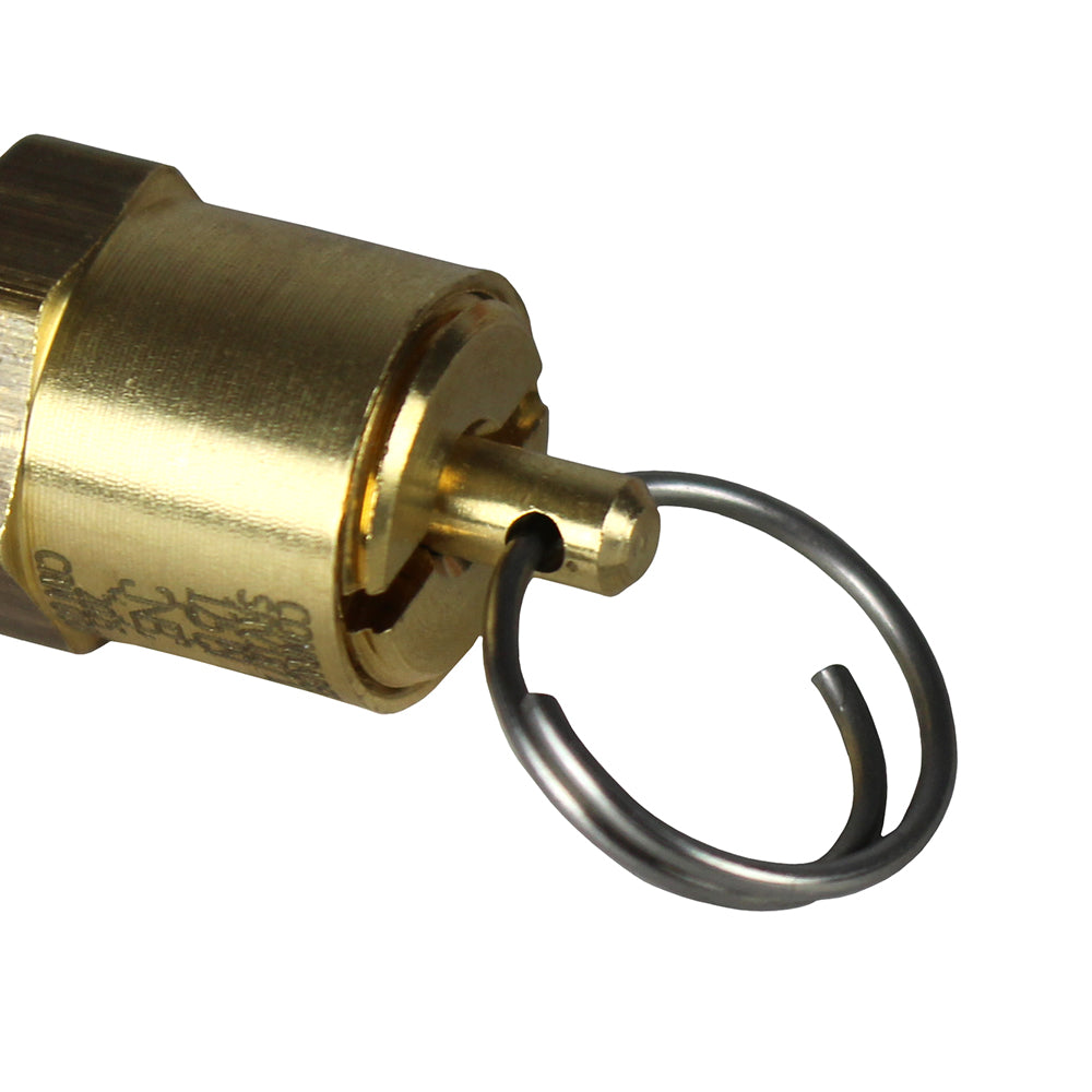  125 PSI 1/4" Male NPT Air Compressor Pressure Relief Safety Pop Off Valve Solid Brass(125 Psi 1 4 Male Npt Air Compressor Pressure Relief Safety Pop Off Valve Solid Brass)