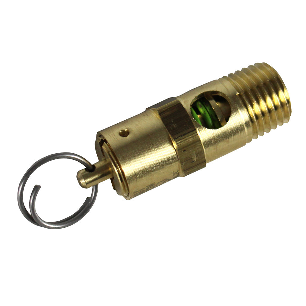  125 PSI 1/4" Male NPT Air Compressor Pressure Relief Safety Pop Off Valve Solid Brass(125 Psi 1 4 Male Npt Air Compressor Pressure Relief Safety Pop Off Valve Solid Brass)