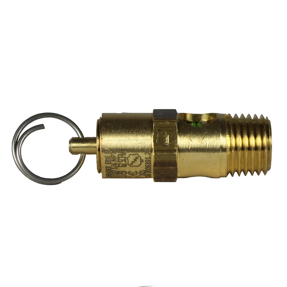 125 PSI 1/4" Male NPT Air Compressor Pressure Relief Safety Pop Off Valve Solid Brass(125 Psi 1 4 Male Npt Air Compressor Pressure Relief Safety Pop Off Valve Solid Brass)