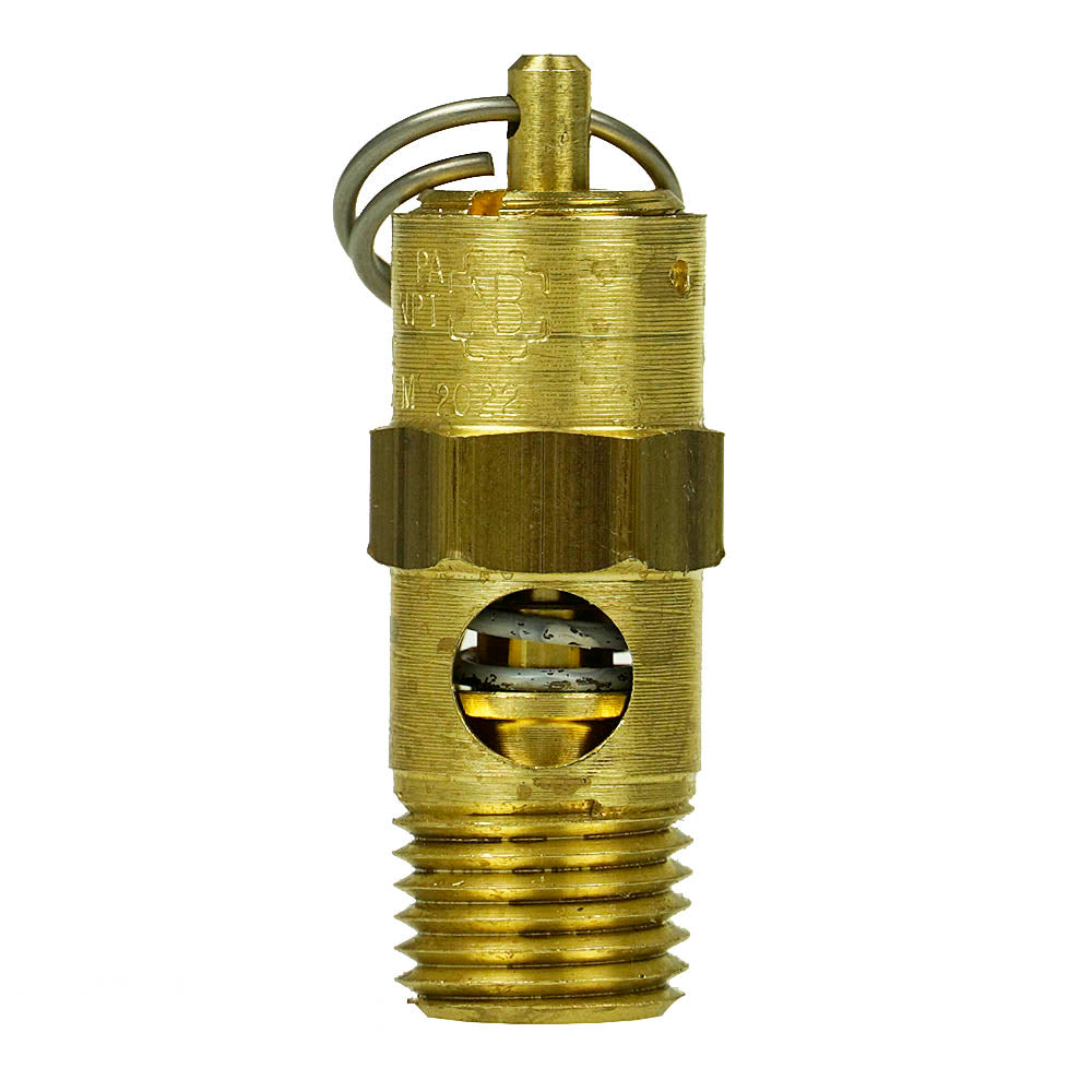 1/4" Male NPT Brass 165 PSI Air Compressor Safety Relief Pop Off Valve USA(1 4 Male Npt Brass 165 Psi Air Compressor Safety Relief Pop Off Valve Usa)