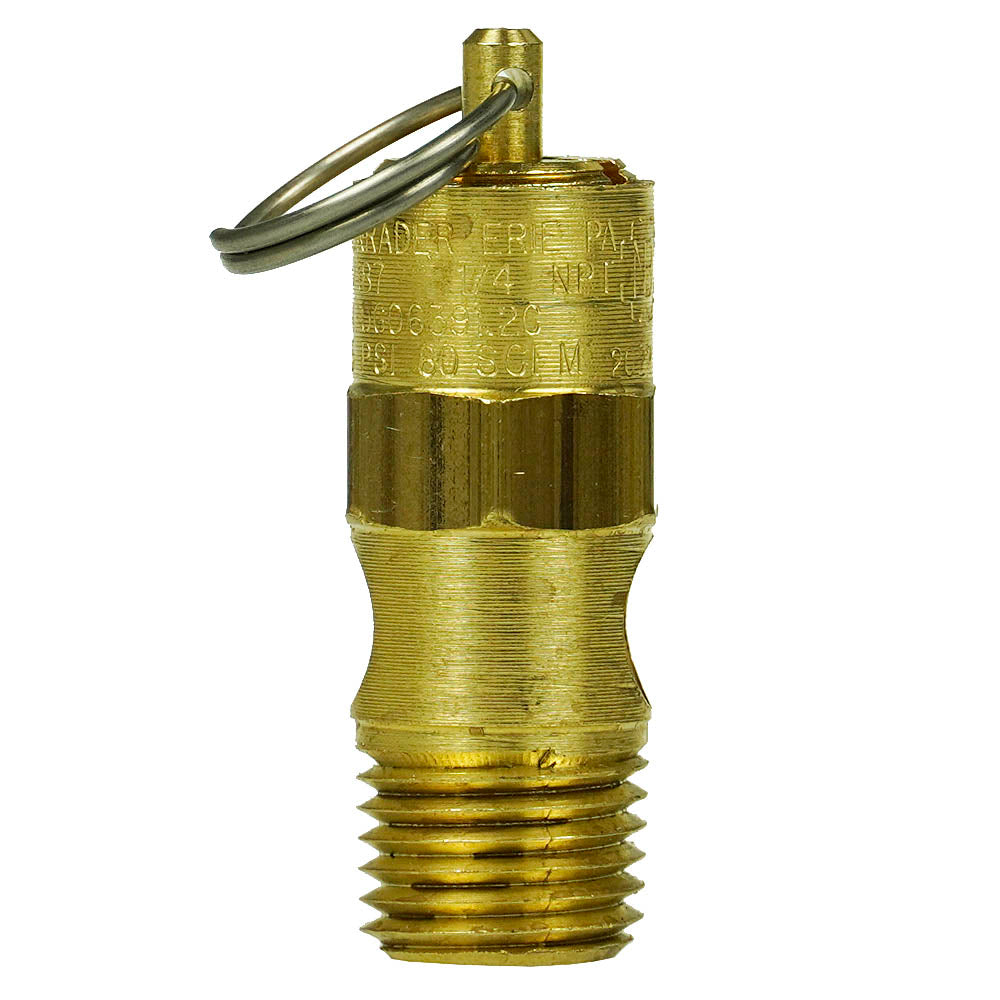  1/4" Male NPT Brass 165 PSI Air Compressor Safety Relief Pop Off Valve USA(1 4 Male Npt Brass 165 Psi Air Compressor Safety Relief Pop Off Valve Usa)