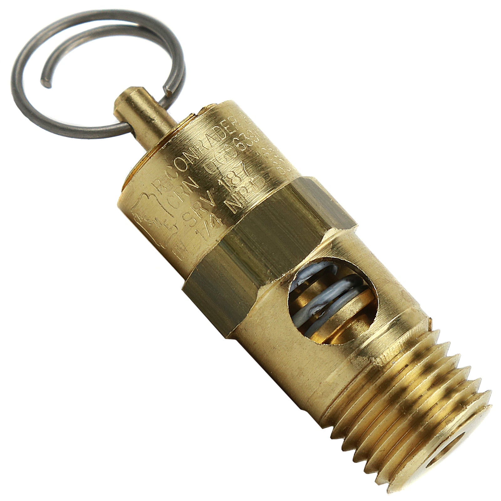  200 PSI 1/4" Male NPT Air Compressor Pressure Relief Safety Pop Off Valve Solid Brass(200 Psi 1 4 Male Npt Air Compressor Pressure Relief Safety Pop Off Valve Solid Brass)