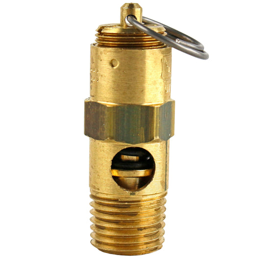  75 PSI 1/4" Male NPT Air Compressor Pressure Relief Safety Pop Off Valve Solid Brass(75 Psi 1 4 Male Npt Air Compressor Pressure Relief Safety Pop Off Valve Solid Brass)