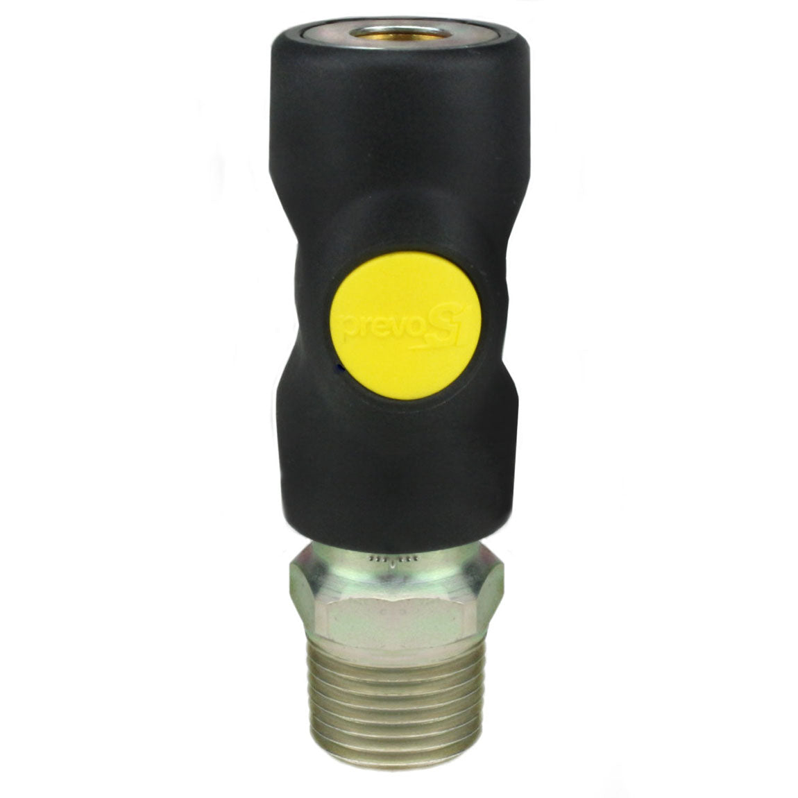  Prevost ASI061253 High Flow Safety Air Plug Coupler 1/2" MNPT(Prevost Aro Style Safety Air Plug Coupler Asi061253 1 2 Mnpt Male Prevo S1 New)