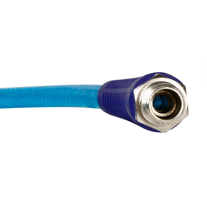  1/4 Inch Polyurethane Air Hose 1/4 Inch Male NPT Fittings 200 PSI 50 Feet Blue(1 4 X 50 Polyurethane Air Hose)