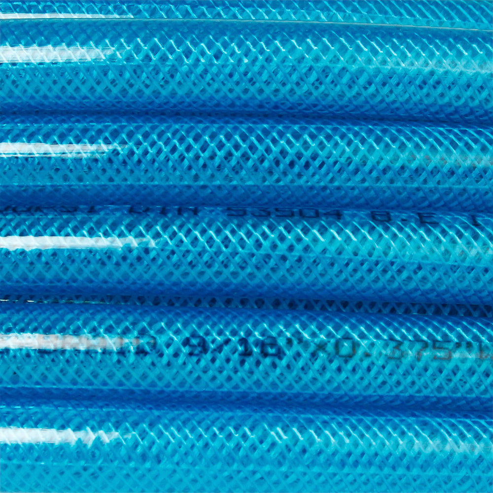  3/8 Inch Polyurethane Air Hose 1/4 Inch Male NPT Fittings 200 PSI 50 Feet Blue(3 8 X 50 Blue Polyurethane Air Hose)