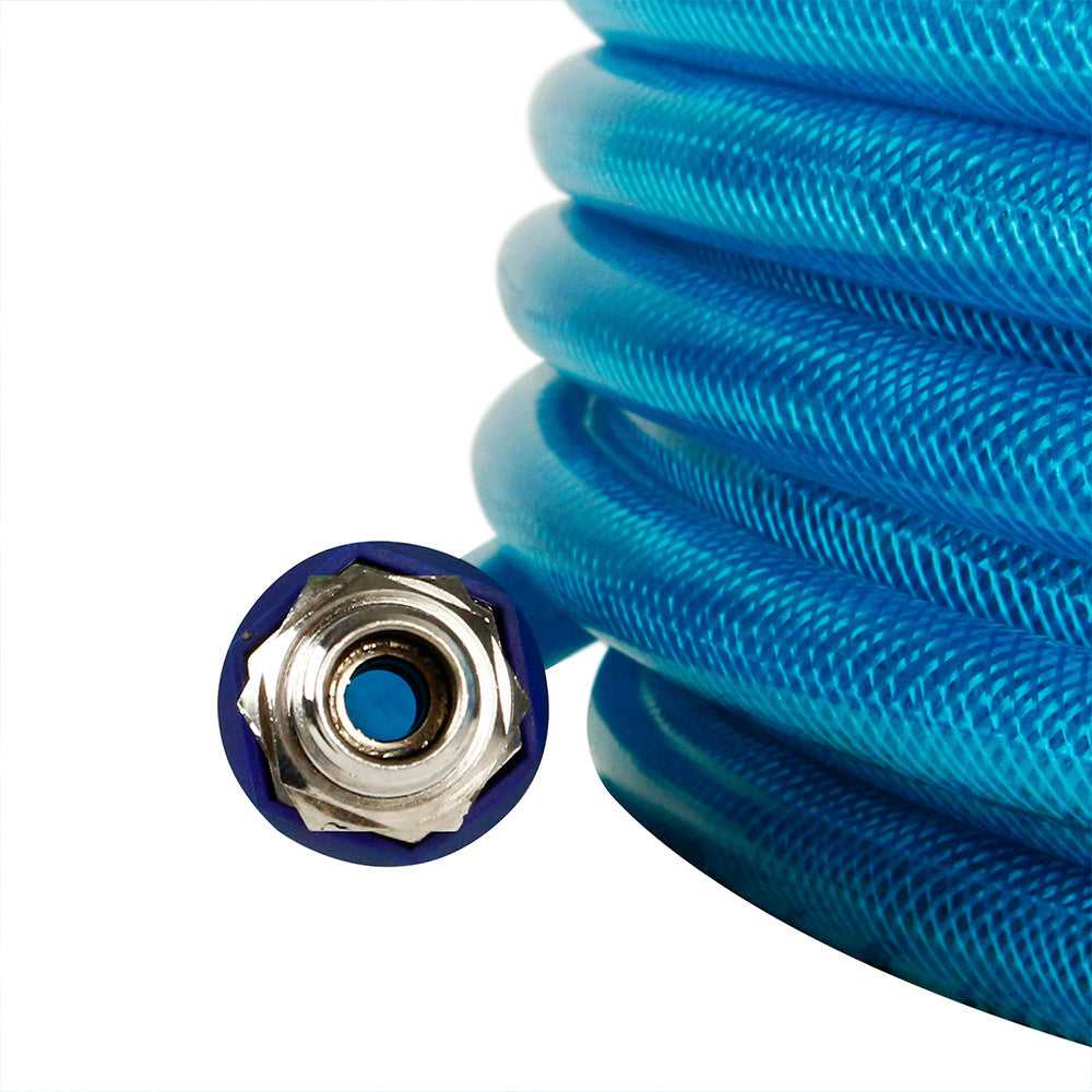  3/8 Inch Polyurethane Air Hose 1/4 Inch Male NPT Fittings 200 PSI 50 Feet Blue(3 8 X 50 Blue Polyurethane Air Hose)