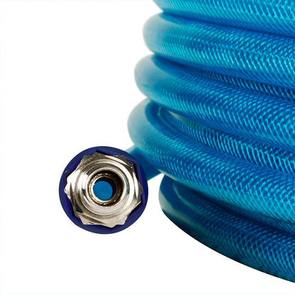  3/8 Inch Polyurethane Air Hose 1/4 Inch Male NPT Fittings 200 PSI 50 Feet Blue(3 8 X 50 Blue Polyurethane Air Hose)