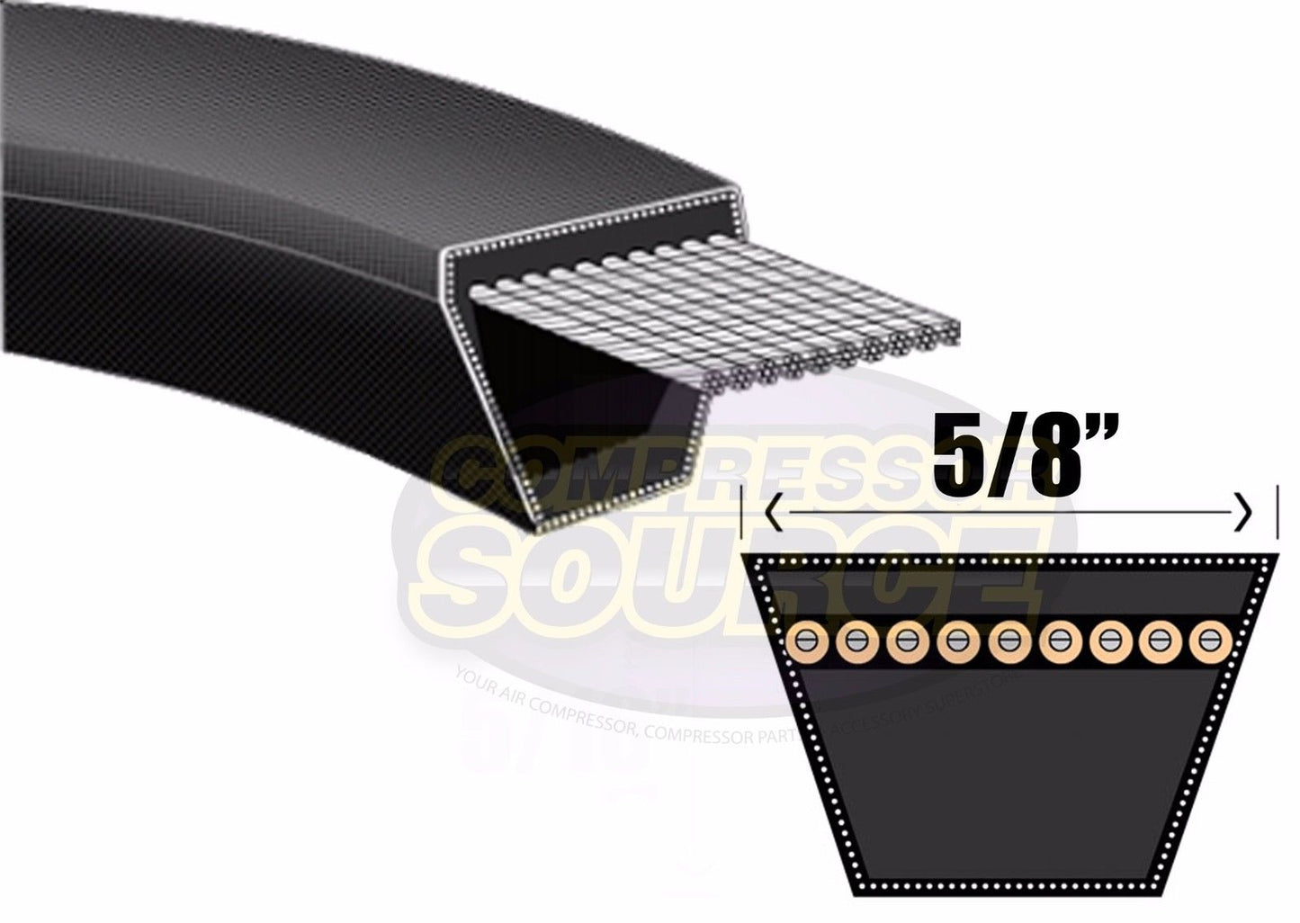  ﻿﻿V Belt 5L450 / B42 Replacement 5/8" X 45" Industrial & Lawn Mower Heavy Duty(B42 Replacement High Quality Industrial Lawn Mower 66 X 45 V Belt 5l450)