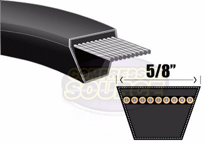  ﻿﻿V Belt 5L450 / B42 Replacement 5/8" X 45" Industrial & Lawn Mower Heavy Duty(B42 Replacement High Quality Industrial Lawn Mower 66 X 45 V Belt 5l450)