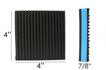  One Industrial Anti Vibration Pad 4" X 4" X 7/8" Thick Blue Composite Center B44(One New Industrial Anti Vibration Pad 4 X 4 X 7 8 Thick Blue Composite Center)