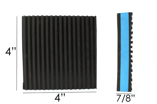  One Industrial Anti Vibration Pad 4" X 4" X 7/8" Thick Blue Composite Center B44(One New Industrial Anti Vibration Pad 4 X 4 X 7 8 Thick Blue Composite Center)