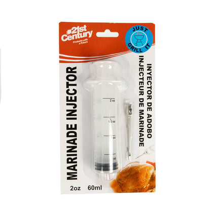  Marinade Meat Injector Syringe With Screw On Needle 2 Oz  21st Century(Marinade Injector)