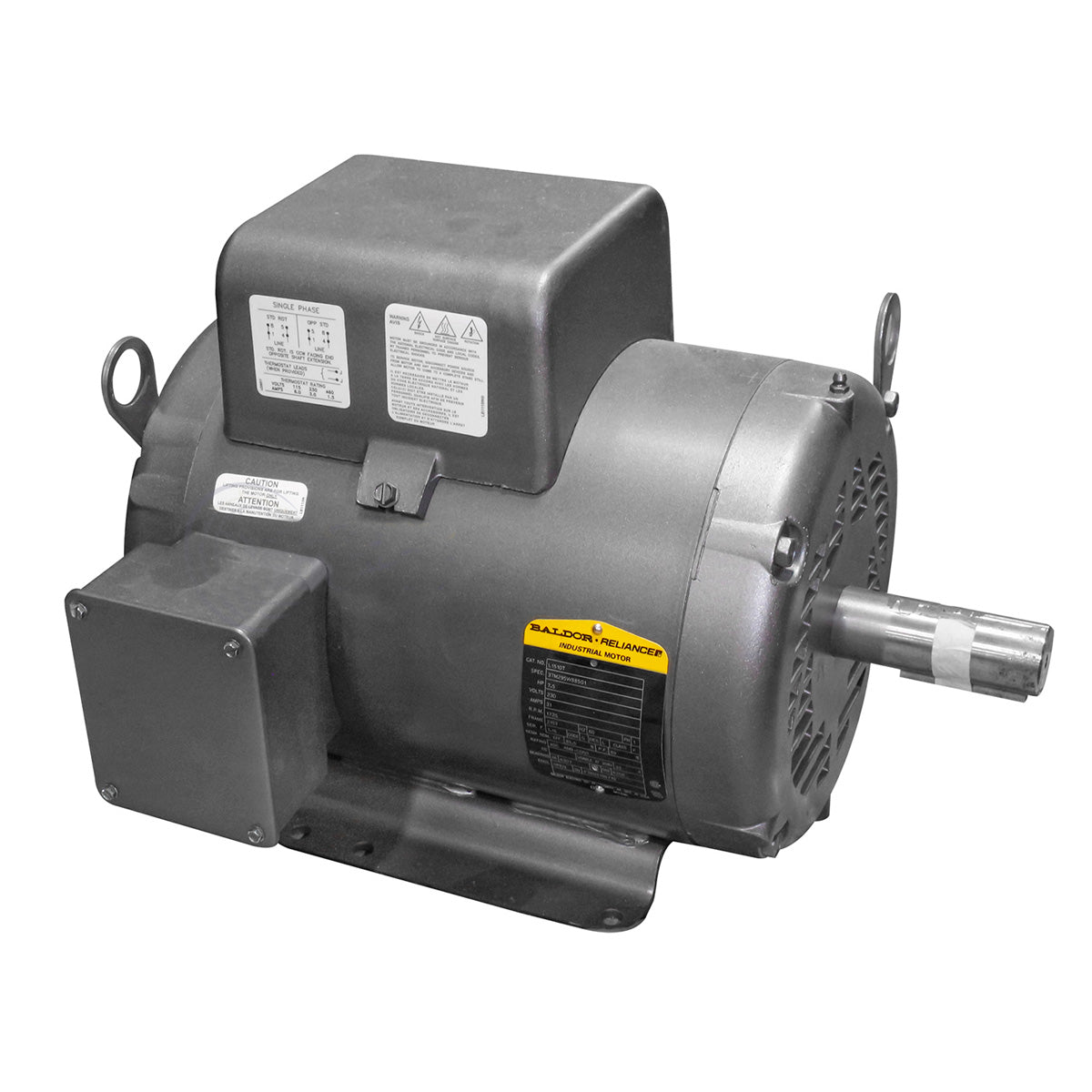  Baldor L1510T 7.5 HP Single Phase Electric Motor 1725 RPM 215T Frame 230V ODP(Baldor Motor 7 5 Hp 230 Volts 31 Amps)