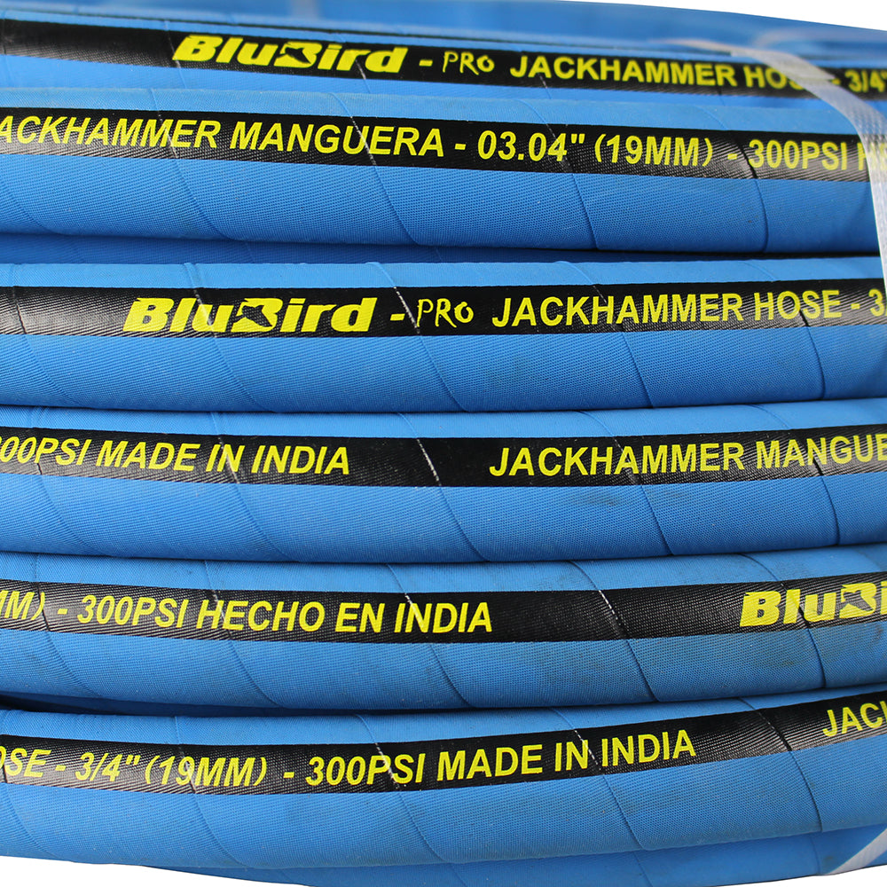  BluBird Pro Rubber Jack Hammer Air Hose Assembly 3/4" X 100' BBPROJH34100(Blubird Pro Rubber Jack Hammer Air Hose Assembly 3 4 X 100)