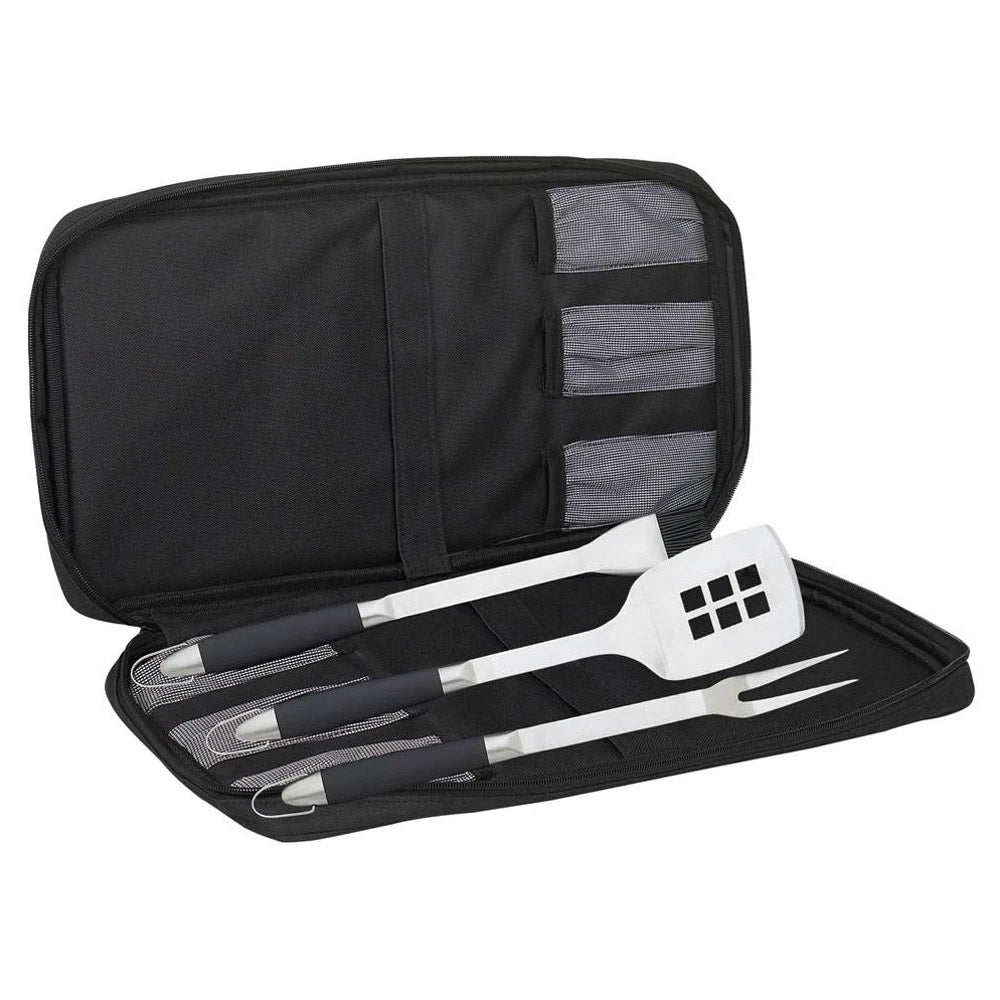  Messermeister 4 Piece Travel BBQ Set Barbecue 17" Fork Spatula Basting Brush BBQ-4S(Messermeister 4 Piece Travel Bbq Set Barbecue 17 Fork Spatula Basting Brush Bbq 4s)