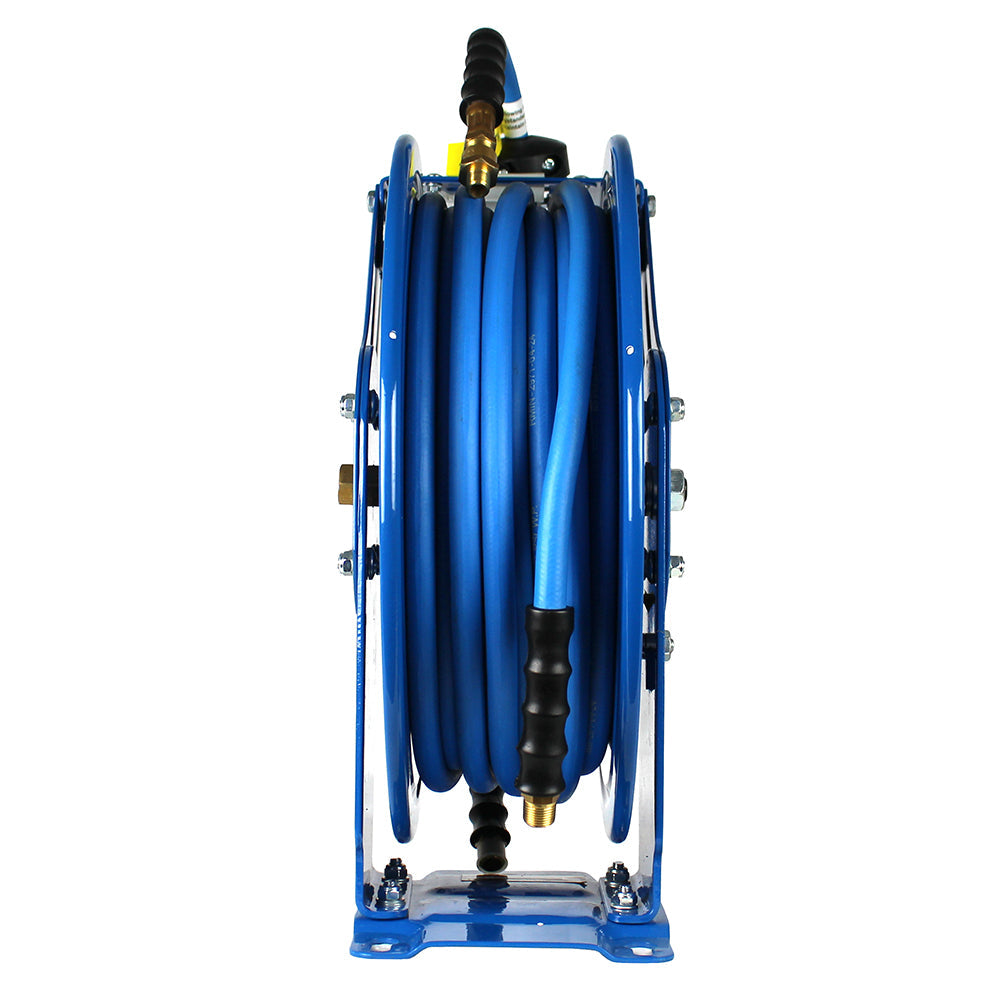  BluBird 3/8" X 50' Rubber Air Hose Reel Dual Arm Assembly BBRDA3850(Blubird Rubber Air Hose Reel Dual Arm Assembly 3 8 X 50)