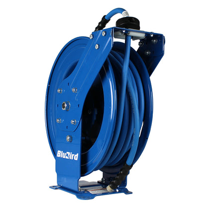 BluBird 3/8" X 50' Rubber Air Hose Reel Dual Arm Assembly BBRDA3850(Blubird Rubber Air Hose Reel Dual Arm Assembly 3 8 X 50)