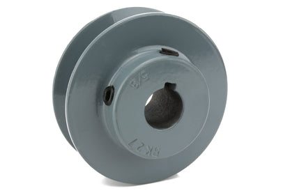  Masterdrive Cast Iron 2.75" Single Groove Pulley V Style B Belt 5L For 5/8" Keyed Shaft BK27-5/8(2 75 Cast Iron Single Groove Pulley B Belt 5l Style 5 8 Shaft)