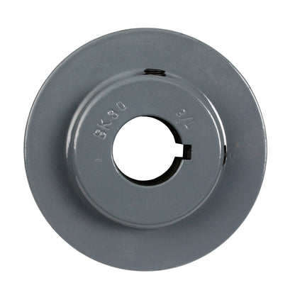  Cast Iron 3.15" Single Groove V Belt Sheave B Section 7/8" Shaft Pulley BK30-7/8(Cast Iron 3 15 Single Groove V Belt Sheave B Section 7 8 Shaft Pulley Bk30 7 8)