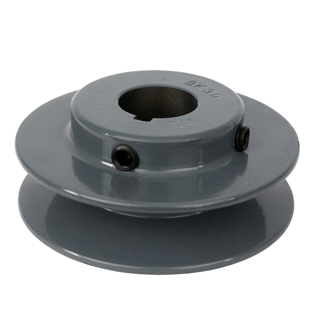  Cast Iron 3.15" Single Groove V Belt Sheave B Section 7/8" Shaft Pulley BK30-7/8(Cast Iron 3 15 Single Groove V Belt Sheave B Section 7 8 Shaft Pulley Bk30 7 8)