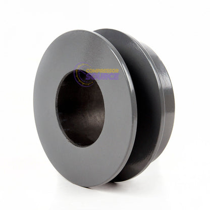 Cast Iron 3.15" Single Groove Belt B Section 5L Pulley With 1-3/8" Sheave Bushing(Cast Iron 3 15 Single Groove Belt B Section 5l Pulley With 1 3 8 Sheave Bushing)