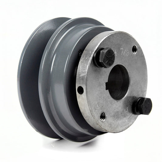 Cast Iron 3.15" Single Groove Belt B Section 5L Pulley With 7/8" Sheave Bushing(Cast Iron 3 15 Single Groove Belt B Section 5l Pulley W 7 8 Sheave Bushing)