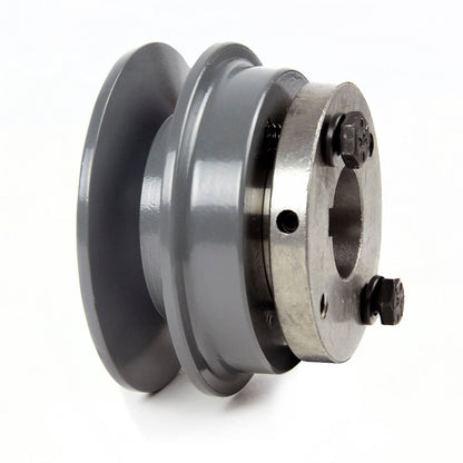  Cast Iron 3.15" Single 1 Groove Belt B Section 5L Pulley W/ 1" Sheave Bushing(Cast Iron 3 15 Single 1 Groove Belt B Section 5l Pulley W 1 Sheave Bushing)