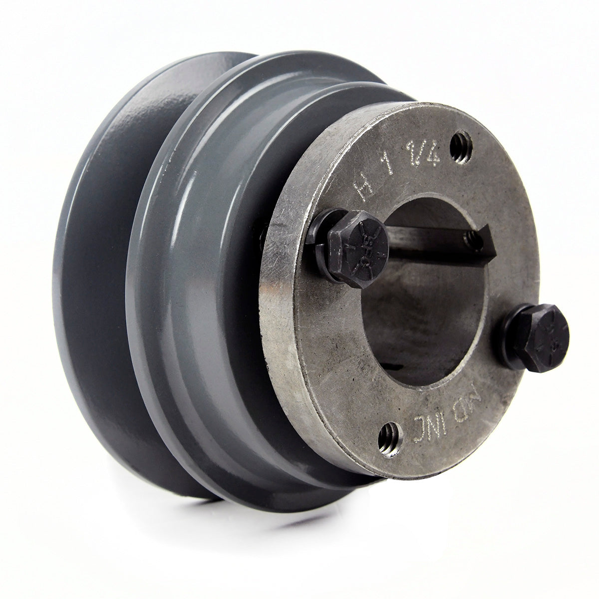  Cast Iron 3.15" Single Groove Belt B Section 5L Pulley With 1-1/4" Sheave Bushing(Cast Iron 3 15 Single Groove Belt B Section 5l Pulley With 1 1 4 Sheave Bushing)